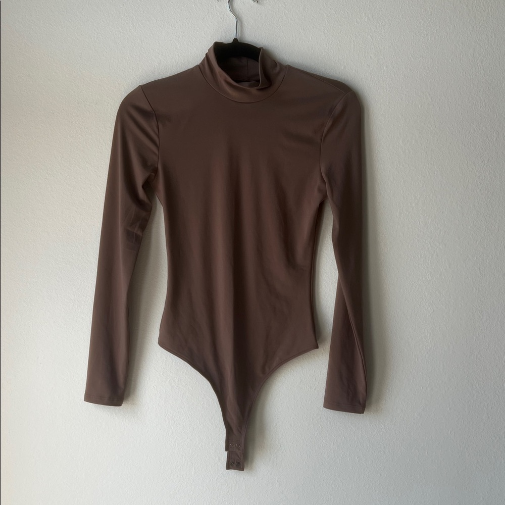 Abercrombie & Fitch Brown Long Sleeve Bodysuit